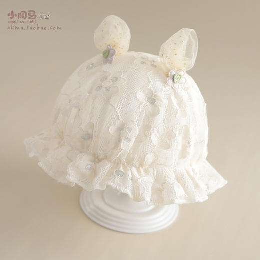 【小公主凉帽遮阳防晒】女宝宝帽子婴儿渔夫帽夏季超薄款透气0-12个月 商品图0