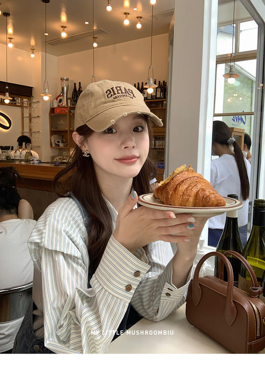 条纹衬衫 金蘑菇菇  甜份多巴胺/ 清爽盐系 商品图1