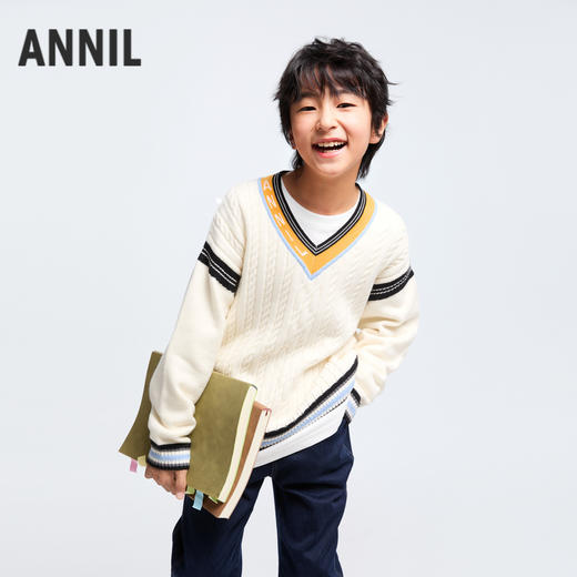 男女童针织衫冬季新款安奈儿童装EM444650 商品图1