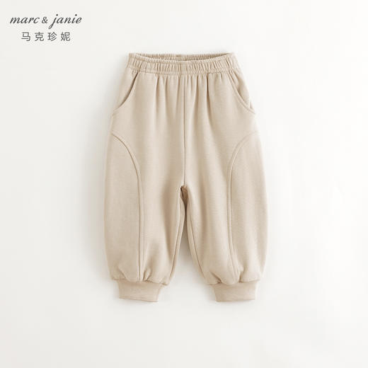 马克珍妮男童休闲时尚拼接纯棉束脚萝卜裤2024年秋装新款241225 商品图2