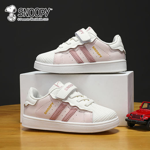 【史努比】SNOOPY史努比童鞋女童男童板鞋小白鞋春秋贝壳鞋软底童鞋26-37★ 商品图6