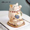 【样品特惠5折，仅1件，无货退款】罗比罗丹RORO招财猫摆件珐琅彩金属材质创意新店开业礼品家居软装饰品 商品缩略图2