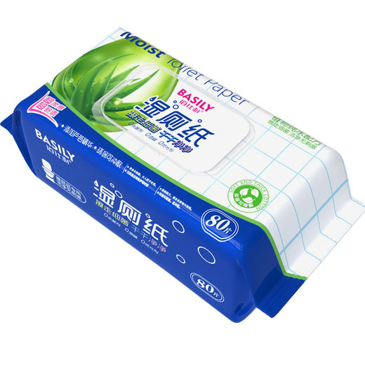 5包（每包80片）佰仕利湿厕纸 植物配方RO纯水,配方温和舒适，大人小孩均可用 商品图2