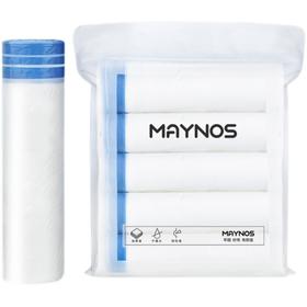 【抽绳垃圾袋】MAYNOS垃圾袋加厚材质 超能装 收拾垃圾不脏手 环保无异味 防穿透防漏水 80个*3包