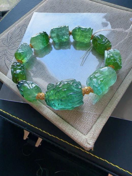 38.1g 雕刻碧玺手链 商品图6