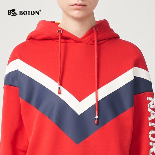 【第2件半价！尾货清仓不退换】波顿长袖美式polo连衣裙女春秋宽松字母印花设计感卫衣裙子LD222320 商品图3