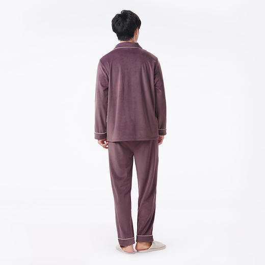 都市丽人都市锋尚睡衣亲情蜜语长袖海岛绒厚男士海岛绒套装FHT0C1 商品图5