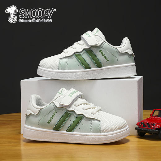 【史努比】SNOOPY史努比童鞋女童男童板鞋小白鞋春秋贝壳鞋软底童鞋26-37★ 商品图3