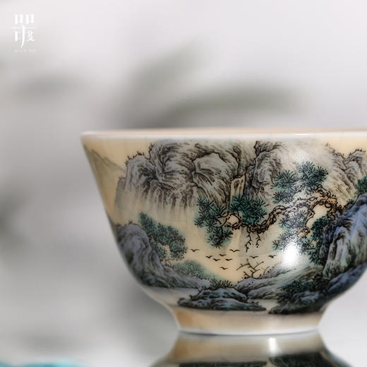 问鼎器度汝窑月行杯（山水） 商品图2