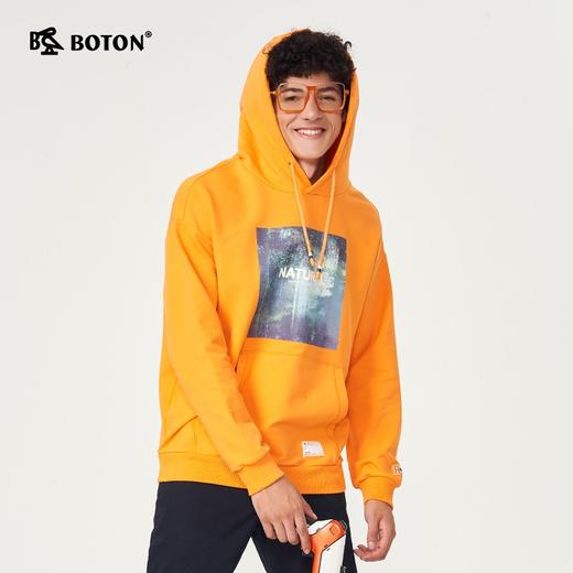 波顿男士春秋季加厚宽松连帽美式卫衣韩版运动风帽衫上衣MT207320 商品图2