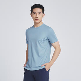 【大都会】雅戈尔 男士浅蓝短袖体恤
