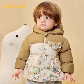巴拉巴拉宝宝羽绒服男童童装婴儿秋冬女童外套新款户外保暖萌