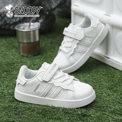 【史努比】SNOOPY史努比童鞋女童男童板鞋小白鞋春秋贝壳鞋软底童鞋26-37★ 商品图2