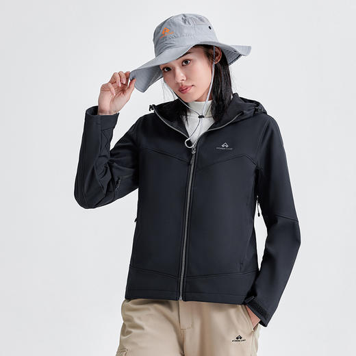 【269秒杀！女海豹软壳衣】拓路者腋下拉链女户外运动登山服防水防风拉链外套软壳衣（女） 商品图1