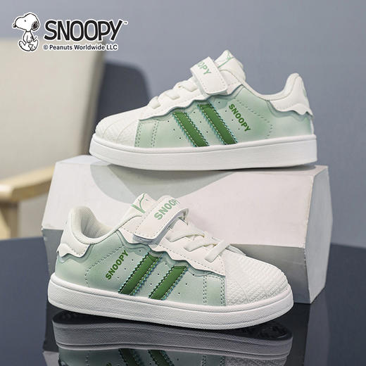 【史努比】SNOOPY史努比童鞋女童男童板鞋小白鞋春秋贝壳鞋软底童鞋26-37★ 商品图4