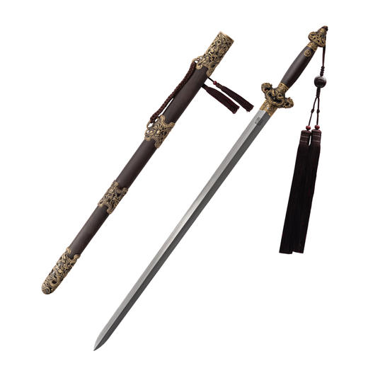 九龙剑 龙泉沈广隆宝剑 传统剑 礼品剑 收藏剑 未开刃 商品图5