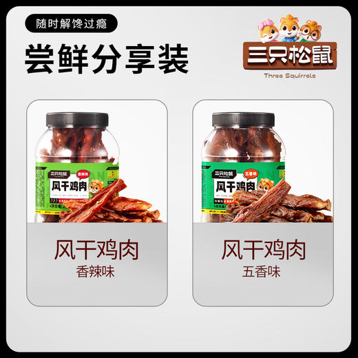 【会员满减专区】 新奇特_风干鸡肉条/五香味/香辣味250g 商品图4