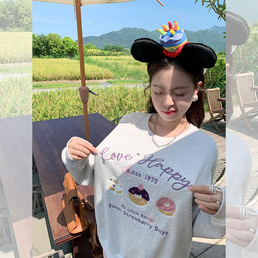 <曾小咸推荐>现货秒杀 ！微信超特价！韩系绣花字母卫衣  日常169.99 立减80 秒杀89.99！！ 商品图3