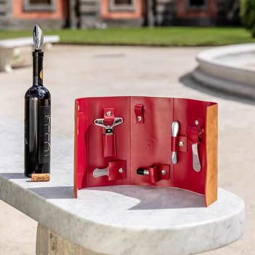 法国L'Atelier du Vin红酒开瓶器牛皮旅行装酒刀酒塞倒酒器礼盒 商品图2