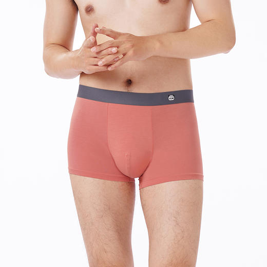 都市丽人都市锋尚内裤简约基础平角裤40S人棉男士内裤FKTCF1 商品图1