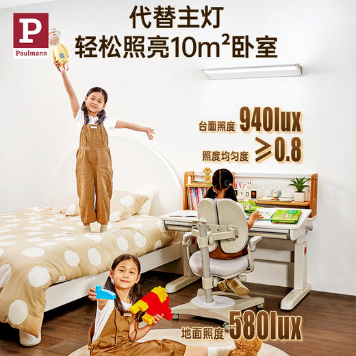 Paulmann德国柏曼Heß全光谱书房护眼阅读壁灯儿童学习壁挂式大路灯具 商品图3