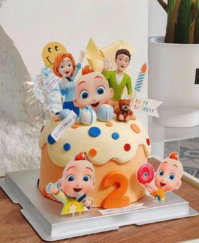 【臻品系列】---翻糖装饰【JOJO超级宝贝】蛋糕