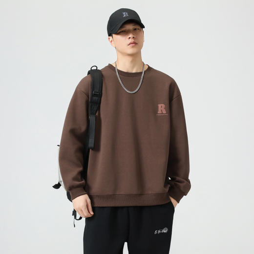 【新款DQ】大依优型大码圆领卫衣男宽松休闲上衣胖子加肥加大男士潮流 商品图5