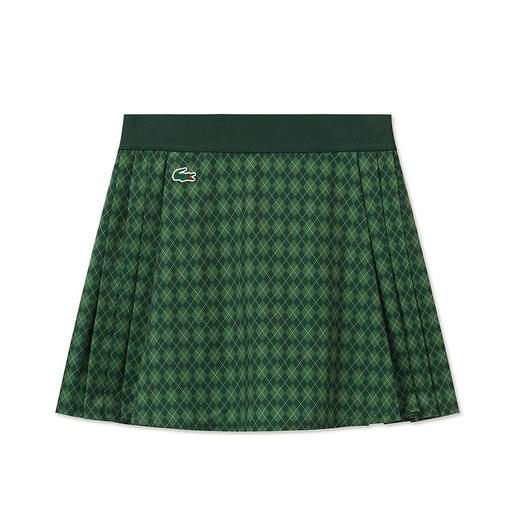 Lacoste法国鳄鱼女装新款时尚百搭高级感半身裙百褶裙短裙JF9433-98 商品图0