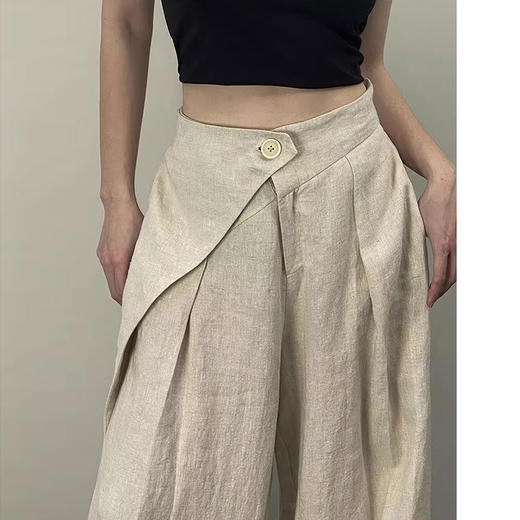 裁缝学苑AS321裤子纸样女装棉麻山本裤新款不规则高腰阔腿西装裤版型 商品图2