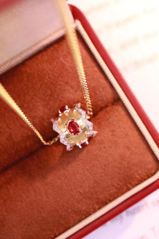 0.93ct 红宝石项链 商品图0