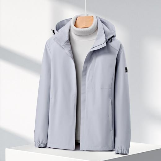 【新款DK】大依优型大码男装连帽夹克加肥加大休闲夹克胖子外套上衣 商品图2