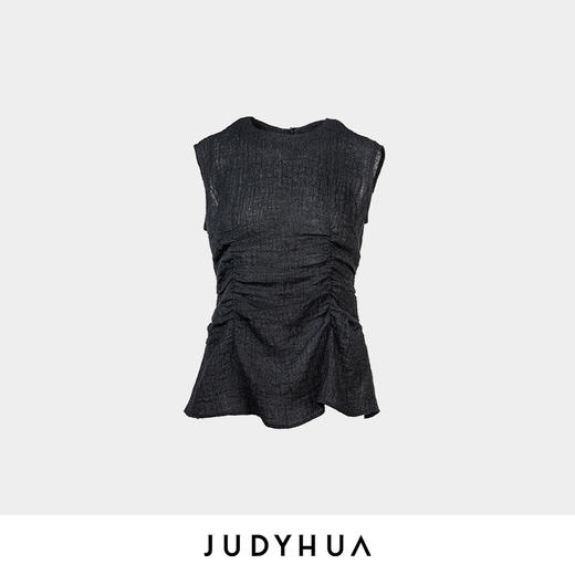 JUDYHUA 流沙系列抽褶无袖上衣 商品图3