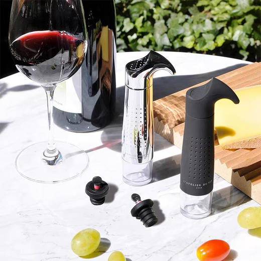 法国L'Atelier du Vin红酒塞抽真空瓶塞密封家用葡萄酒抽气泵套装 商品图1