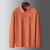 【100%棉】【新款DK】大依优型大码长袖Polo衫翻领纯棉男士加肥加大休闲大码男装宽松长袖体恤上衣 商品缩略图5