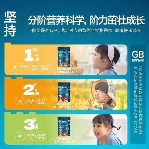 禾泱泱有机稻鸭原生维D加钙香蕉牛肉小米米粉225g 商品图2