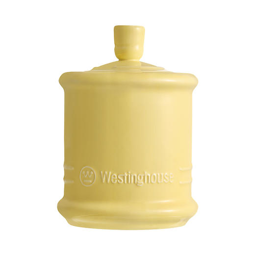 杞冠臻选 | 西屋Westinghouse 陶瓷调味罐 调料瓶赠木勺 麦芒黄色 280ml*1个或3个一组 百年品牌 商品图0