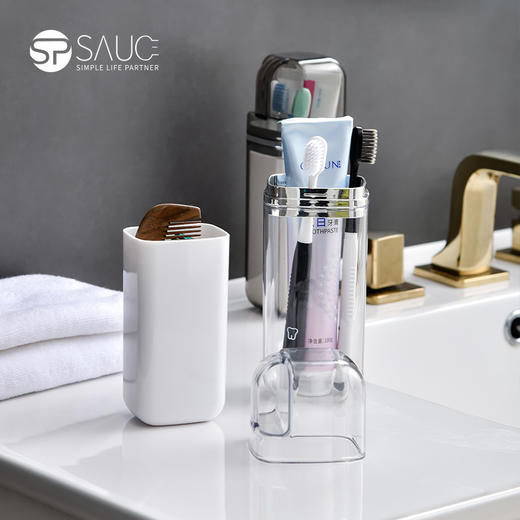 【三合一洗漱套装】旅行漱口杯 刷牙杯电动牙刷收纳盒 国庆假期出游旅游外出必备神器 商品图0