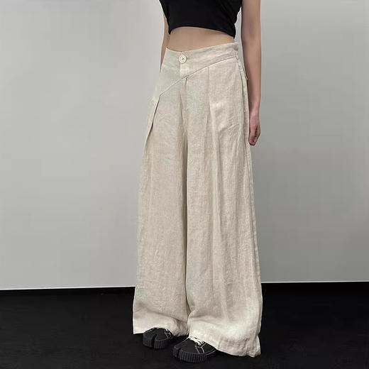 裁缝学苑AS321裤子纸样女装棉麻山本裤新款不规则高腰阔腿西装裤版型 商品图4