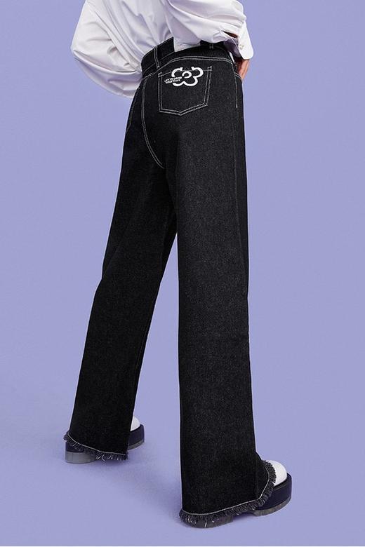 LED'IN 可爱绣花牛仔长裤 13615 商品图3