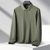 【100%棉】【新款DK】大依优型大码长袖Polo衫翻领纯棉男士加肥加大休闲大码男装宽松长袖体恤上衣 商品缩略图1