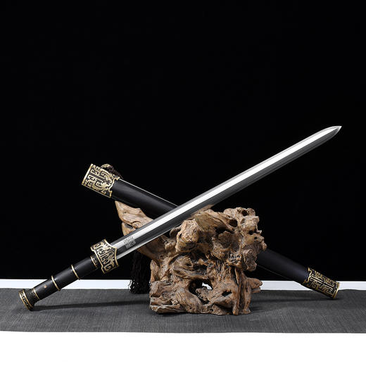 赤炎剑 花纹钢宝剑 刀剑 龙泉沈广隆手工一体硬剑 镇宅剑 未开刃 商品图8