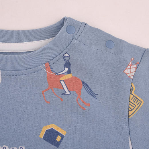 棉果果秋季新品5A抗菌有机棉纱男童140-160码中大童外出套头套装M311302424511 商品图2