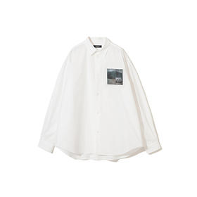 UNDERCOVER Shirt,blouse TWIN PEAKS 拼接画长袖衬衫