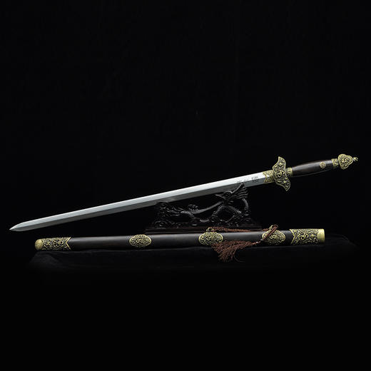 天龙剑 龙泉沈广隆剑铺 龙泉沈广隆宝剑 手工宝剑龙泉传统剑 sgl-3075未开刃 商品图6