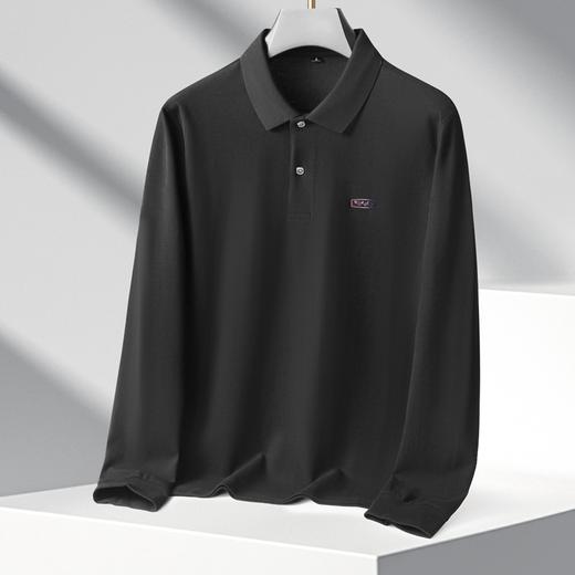 【100%棉】【新款DK】大依优型大码长袖Polo衫翻领纯棉男士加肥加大休闲大码男装宽松长袖体恤上衣 商品图4