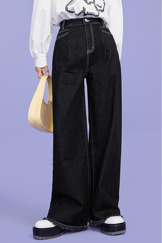 LED'IN 可爱绣花牛仔长裤 13615 商品图0