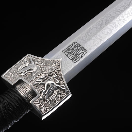 铁装四灵汉剑 龙泉沈广隆宝剑 镇宅礼品剑收藏剑sgl-6051 未开刃 商品图1