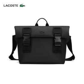Lacoste法国鳄鱼男士新款时尚潮流拉链搭扣通勤斜挎包NH4439OO