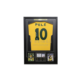 收藏系列 贝利 巴西队10号 亲笔签名球衣