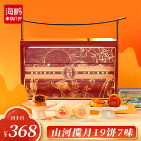 海鹏山河揽月甄选礼19饼7味（含牛肉干月贡）